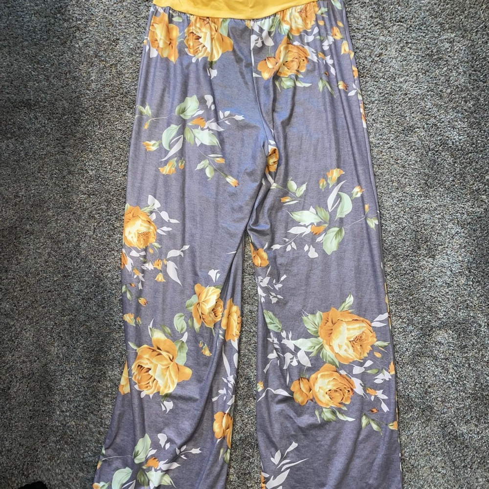 Flowered Pants